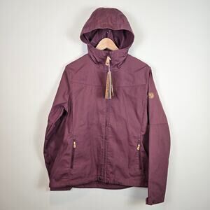 Fjallraven Stina Jacket Size Medium Port/Burgundy Coat